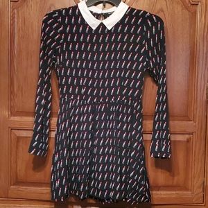 Forever 21 lipstick collar dress size L NWOT